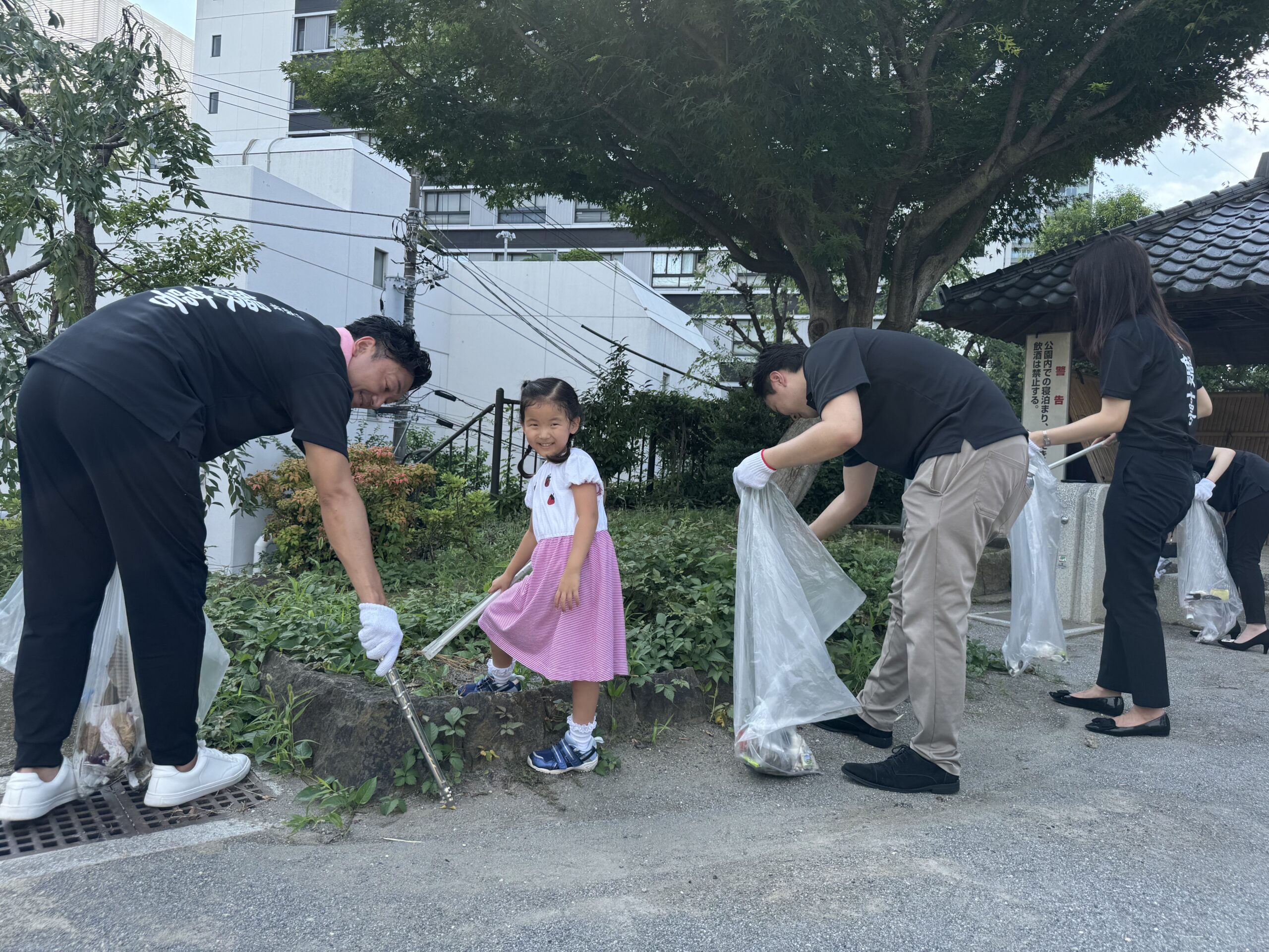 月一のゴミ拾い